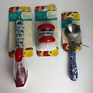 Pioneer Woman Dish Wand Brush Set Ice Cream Scoop
